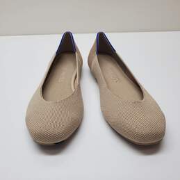 Rothy's The Flat Ecru Textile Ballet Flat Comfort Shoes Women’s US Size 7 alternative image