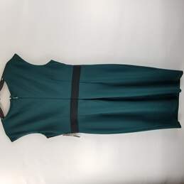 New York & Company Women Dark Green Midi Dress L NWT alternative image