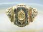 Vintage 9K Yellow Gold Class Ring 6.9g image number 7