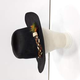 Range Rider by Bollman Western Style Black Wool Hat Size 7 1/8