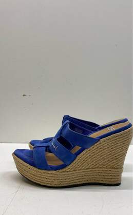 UGG Women's Blue Suede Espadrilles Shoes Size 7