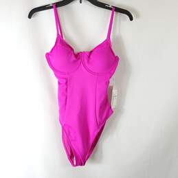 Good American Women Fuchsia Swimsuit Sz 1 NWT