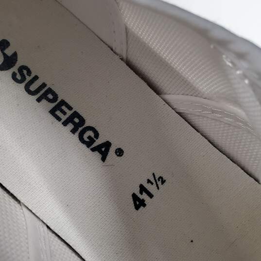 Superga Lace Up Canvas Sneakers In White  Size 41.5 image number 6