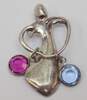 Carolyn Pollack Relios 925 CZ Birthstone Mother Pendant 3.8g image number 1