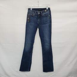 Silver Jeans Co. Blue Cotton Suki Curvy Fit Mid Rise Slim Boot Leg Jeans WM Size 26x33 NWT