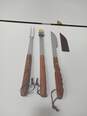 Brookstone 5pc Heritage BBQ Barbeque Grill Utensil Set In Bag image number 3