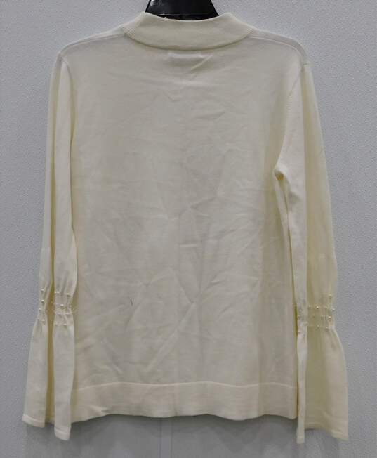OST Pretty Pearl Ivory Sweater Women's sz M NWT image number 2
