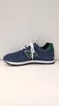 New Balance 574 Rugged Suede Sneakers Navy Green 16 image number 2