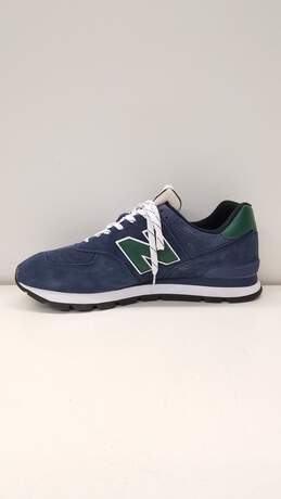New Balance 574 Rugged Suede Sneakers Navy Green 16 alternative image