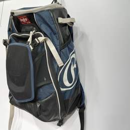 Blue & Gray Baseball Backpack alternative image