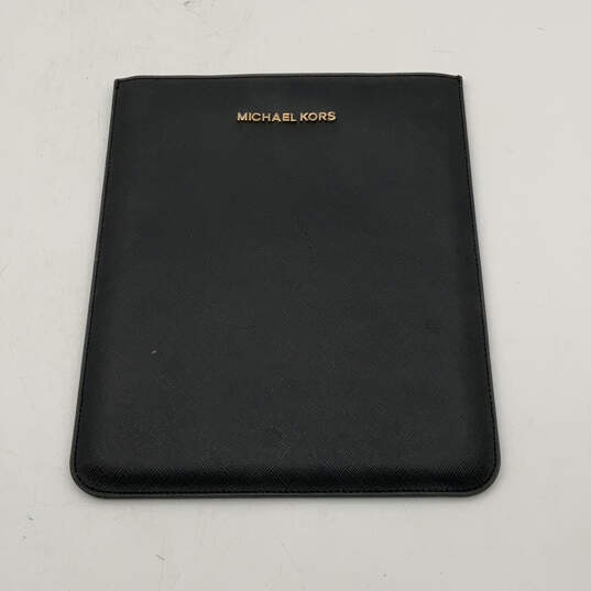 Womens Black Beige Leather Rectangle Multipurpose Ereader Tablet Case image number 1