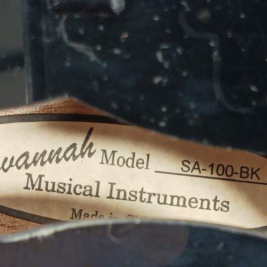 Savannah Model SA-100-BK Black Body Mandolin image number 5