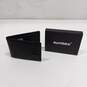 Runbox Black Leather Slim Minimalist Wallet With Money Clip IOB image number 1