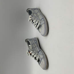 Womens Barrett F0007 Blue Plaid Lace-Up Low Top Sneaker Shoes Size 9B alternative image