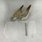 Womens Celine Ivory Peep Toe Slip-On Stiletto D'Orsay Wedding Heels Sz 7.5 image number 4