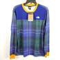 The North Face Men Blue Printed Waffle Top L NWT image number 1