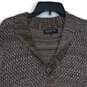 NWT Jones New York Womens Brown Cap Sleeve Button Front Cardigan Sweater Size XL image number 3