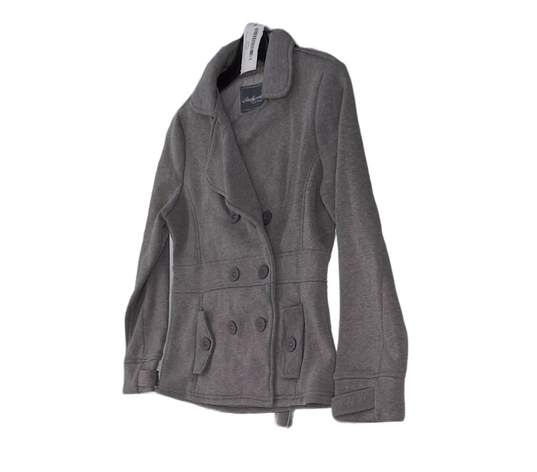 NWT Womens Gray Heather Long Sleeve Pockets Pea Coat Size M image number 2