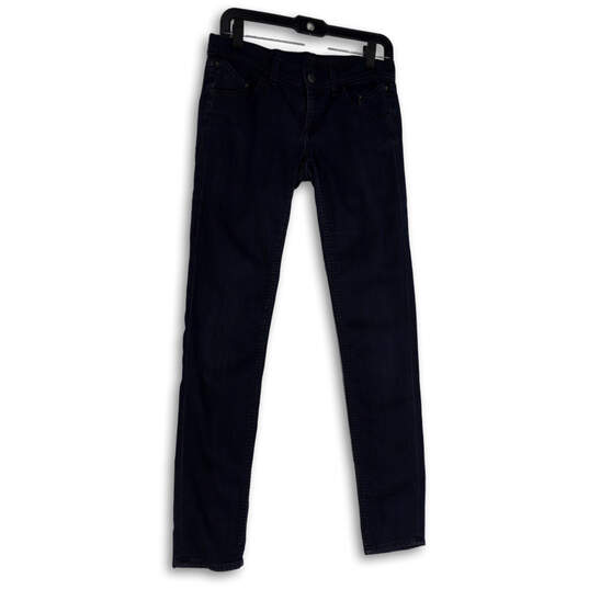 Womens Blue Denim Medium Wash Stretch Pockets Skinny Leg Jeans Size 27 image number 3