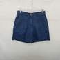 J. Crew Blue Cotton High Rise Pleated Short WM Size 2 NWT image number 1