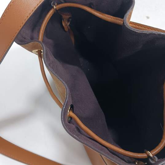 Michael Kors Brown Leather Bucket Bag image number 4