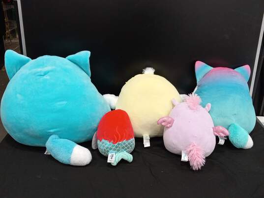 Bundle of Five Assorted Squishmallows Plush Toys image number 2