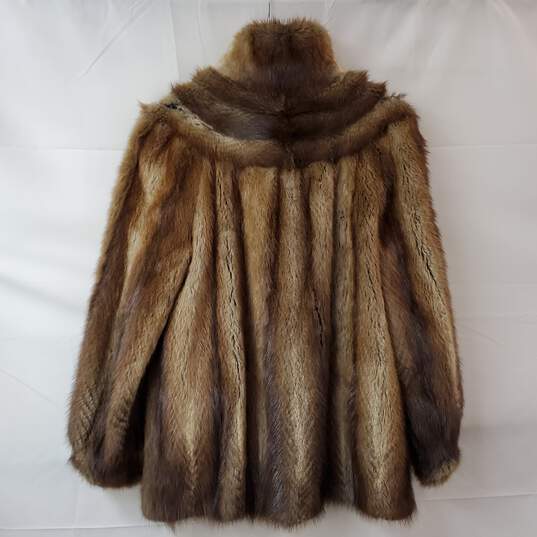 Vintage Brown Possum Fur Coat Women's M image number 2