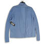 NWT Womens Light Blue Knitted Long Sleeve Open Front Cardigan Sweater Sz XS image number 2