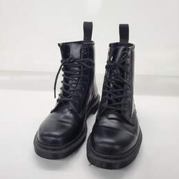 Dr. Martens Unisex Mono 1460 Smooth Black Leather Boots Size 7 Men's/8 Women's alternative image