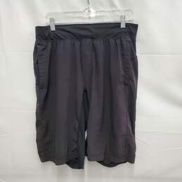 Lululemon Men's Athletica Black Pocket Elastic Band Shorts Size L
