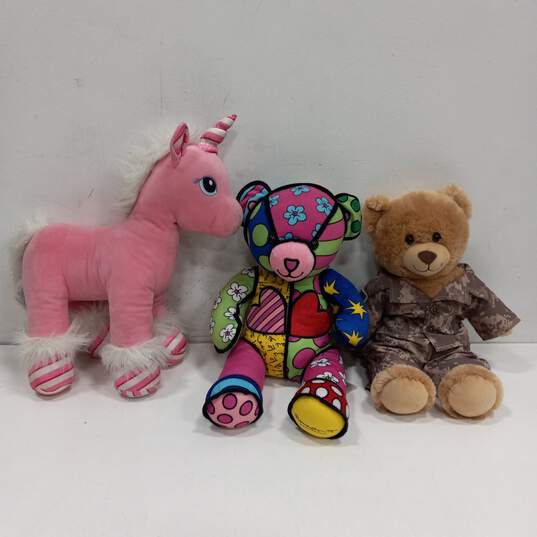 10pc Bundle of Assorted Build-A-Bear Plush Animals image number 4