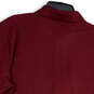 NWT Mens Red Spread Collar Short Sleeve Button Front Polo Shirt Size Large image number 4