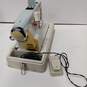 Vintage White Sewing Machine Model W/Case UNTESTED image number 1