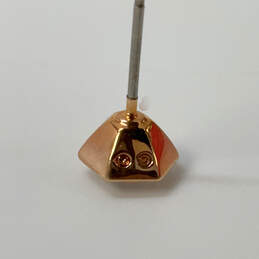 Designer Swarovski Gold-Tone Rectangle Crystal Cut Stone Stud Earrings alternative image