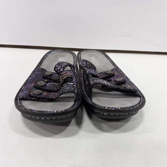 Alegria Purple Shimmer Sandals  Womens sz 6 image number 1