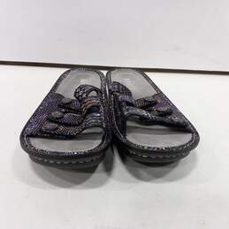Alegria Purple Shimmer Sandals  Womens sz 6