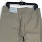 NWT Christopher And Banks Womens Taupe Khaki Shaped Fit Mid-Rise Ankle Pants 12P image number 4