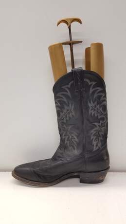 Tony Lama Men Cowboy Boots Black Size 10 alternative image