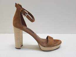 Nine West Dempsey Brown Suede/Leather Heels Women Size 8M