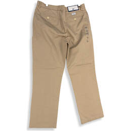 NWT Mens Khaki Classic Fit Flat Front Straight Leg Chino Pants Size 36x32 alternative image