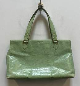 Kate Spade Croc Embossed Shoulder Bag Lime Green