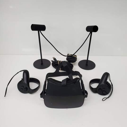 Oculus Rift VR Virtual Reality Headset Controllers & Sensors Bundle/ Untested image number 1