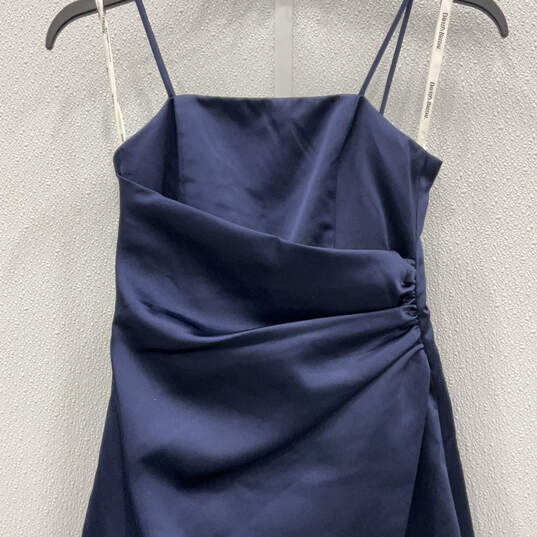 NWT Womens Blue Sleeveless Spaghetti Strap Back Zip Maxi Dress Size 8 image number 6