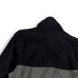 NWT Mens Gray Black Colorblock Mock Neck Long Sleeve Full Zip Jacket Size S image number 4