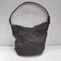 The Sak Brown Pebbled Leather Shoulder Bag Satchel Purse image number 2
