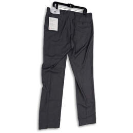 NWT Mens Gray Flat Front Pockets Straight Leg Slim Fit Dress Pants Sz 36x34 alternative image