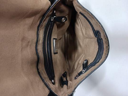 Women's Black Leather Purse Bag image number 3