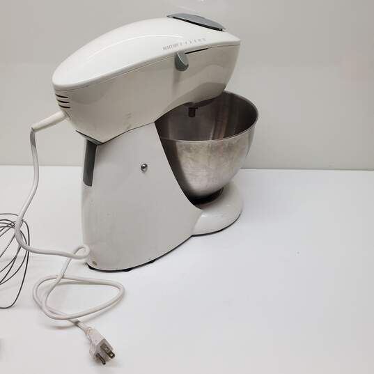 VTG. GE *P/R UNTESTED* 350-Watt #106602 White Stand Countertop Mixer image number 3