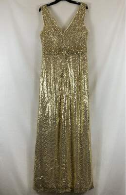 Kate Kasin Gold Formal Dress - Size X Large alternative image