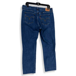 Womens Blue Denim Medium Wash 5-Pocket Design Straight Leg Jeans Size 12 alternative image